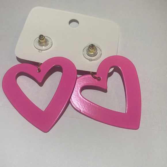 Double Heart Earrings Dangling Heart Drop Earrings For Women # 49 - Picture 5 of 6